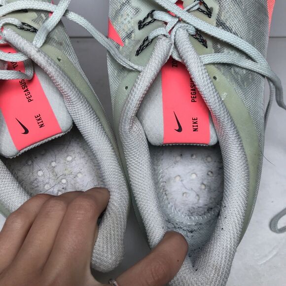 NIKE Zoom Pegasus 35 Turbo AJ4114-060 Grey/Hot Punch Mens Size 15 Shoe Sneaker - Picture 4 of 8